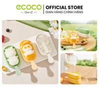 Set 3 khuôn kem, khay làm thạch ECOCO silicon hình rồng cho bé thế hệ mới,Dụng cụ làm kem an toàn sức khoẻ 24023 GZ