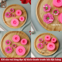 Set 3 khuôn silicon 4d đa năng, chịu nhiệt - Khuôn làm bánh, thạch, kem,rau câu hình hoa