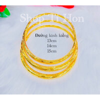 Set 3 kiềng cưới cô dâu khoá vặn bạc xi vàng 24 kiềng có độn sáp