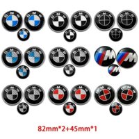 Set 3 Miếng Dán 82mm Trang Trí Vô Lăng Xe Hơi BMW E60 E90 E36 E39 E34 E46 82mm