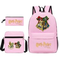 Set 3 Món Ba Lô In Hình Phim Harry Potter Cho Học Sinh