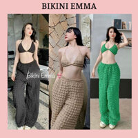 Set 3 Món Bikini Xốp EMMA (Gồm áo bikini + quần con + quần dài 93cm hách chân)