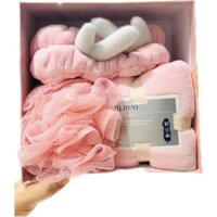 SET 3 MÓN KHĂN TẮM + BĂNG ĐÔ + BÔNG TẮM HÀN QUỐC