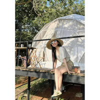 Set 3 Món Khoác Ren Trắng Phối Quần Kaki Kem Nữ