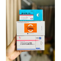 "Set 3 món" Tinh chất viên dưỡng trắng da mờ nám transimin, vitamin c cinal, vitamin e 50mg Transimin Nhật Batn