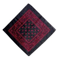 Sét 3 mónKhăn Bandana Streetwear  Đai da  Xích Chain Quần Gồm KhănĐaiXích Quần jeans - KhănBDN19 Đỏ Nền đen,Xích 1  Đai