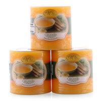 Set 3 Nến thơm trụ tròn D5H5 Miss Candle MIC4565 5 x 5 cm - Sả chanh