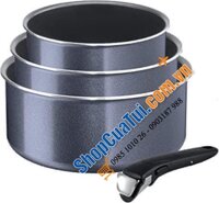 SET 3 NỒI QUÁNH CHỐNG DÍNH TEFAL ELEGANCE - CÁN CÓ THỂ THÁO RỜI - MADE IN FRANCE.