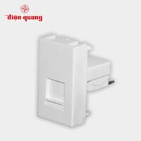 Set 3 Ổ cắm Internet âm tường Điện Quang DQHome ĐQ IW1 IO W (màu trắng)