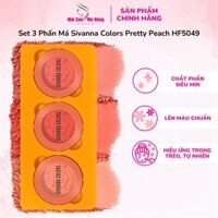 Set 3 Phấn Má Sivanna Colors Pretty Peach HF5049