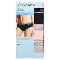 Set 3 quần Calvin Klein Ladies' Hipster - Black/Light Pink/Neutral, Size M