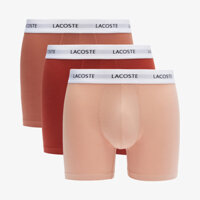Set 3 quần Lacoste Stretch Cotton Boxer Briefs - Beige/Light Brown/Brown, Size S