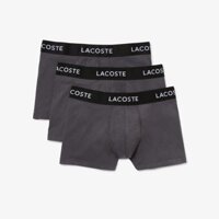 Set 3 quần Lacoste Stretch Cotton Trunk - Grey, Size M