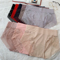 Sét 3 Quần lót nữ cotton phối viền ren cạp cao cao cấp kháng khuẩn mềm mịn thoáng mát DLN15