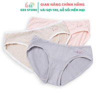 Set 3 quần lót Nữ, Quần chip tam giác vải sợi tre mềm mại, thoáng mát, kháng khuẩn mặc nhẹ như không