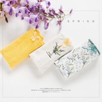 Set 3 quần lót xuất dư, quần lót xuất khẩu mẫu hoa mimosa