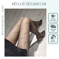 Set 3 Quần Tất Lưới 3 Lenciaga Siêu Mỏng Co Giãn Họa Tiết In Chữ Thời Trang
