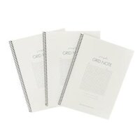Set 3 Sổ Tay ARTBOX Hàn Quốc Đóng Gáy Lò Xo Giấy Kẻ Ô Khổ B5 Tiện Dụng