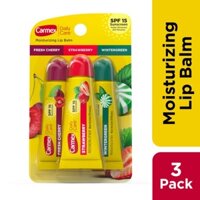 Set 3 Son dưỡng môi Carmex -Bạc hà- Dâu tây-Cherry -SPF 15