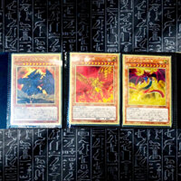 Set 3 thẻ bài yugioh cao cấp Tam thần Ra;Obelisk;Osiris[PAC1-JP001][PAC1-JP002][PAC1-JP003]- Viền vàng ánh kim đặc biệt
