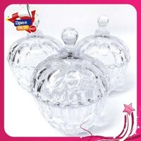 Set 3 Thố pha lê đựng hạt dưa bánh mứt ngày Tết
