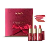 Set 3 thỏi son lì mini - A Holiday Fable Mini Lipstick Kit (Kiko Milano - Italia)