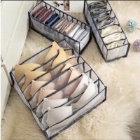 Set 3 Túi Lưới Đựng Đồ Lót, Tất 24 Ngăn Tiện Ích