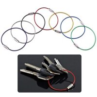 Set 3 Vòng Thép Không Gỉ, Xâu Chùm Chìa Khóa, Có Chốt Ren Vặn Giữ Chặt, Móc Xâu Chùm Khóa. TakyShop 5090