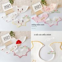 Set 3 yếm cổ tròn cotton cao cấp chống thấm nước phong cách hàn quốc cho bé YC01 - Baby's House