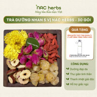 Set 30 Gói Trà Dưỡng Nhan 5 Vị NAC Herbs Hoa Cúc, Long Nhãn, Nụ Hồng, Táo Đỏ, Kỷ Tử
