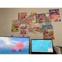 Set 30 poster dán tường Kirby dễ thương retro 90s