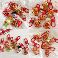 Set 30 Túi Mù Blind Bag Móc Khoá Dễ Thương LABUBU-CAPYBARA Chủ Đề Giáng Sinh An Lành