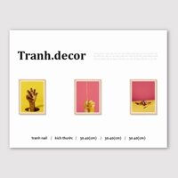 [SET 38] Tranh nail treo tường khung 4 lớp, mica mặt bảo vệ - binhtranhdecor