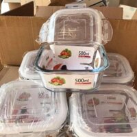 Set 3Hộp cơm feroli thủy tinh 500ml ( k có túi )