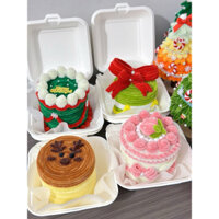 [SET 4 BÁNH KÈM HỘP]BÁNH KEM KẼM NHUNG CÓ IN ẢNH RÚT DÂY DIY QUÀ TẶNG SINH NHẬT NOEL
