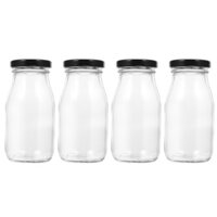 Set 4 Bình Sữa Thủy Tinh 200ml Có Nắp Đậy Tiện Dụng