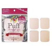 Set 4 bông phấn trang điểm hình vuông