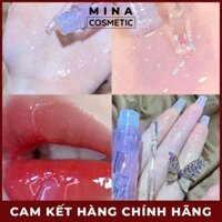 Set 4 Cây Son Bóng, Son Nhũ Bóng Có Màu Cao Cấp Giúp Đôi Môi Căng Mọng, Mềm Mượt - Chống Nước