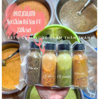 SET 4 CHAI NƯỚC CHẤM HẢI SẢN