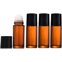 Set 4 Chai Thủy Tinh 30ml Bằng Nhựa Có Đầu Lăn Tiện Dụng