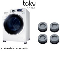 Set 4 Chân Đế Máy Giặt, Miếng Đệm Cao Su Lót Chân Máy Giặt Chống Ồn, Chống Rung, Tiện Dụng, An Toàn - TakyHome 5960