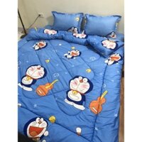 Set 4 Chăn Phao Kem Ga Và Vỏ Gối Mẫu DOREMON ĐÁNH ĐÀN cho bé yêu trungvbhp_shopalot2