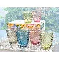 Set 4 Cốc mix màu hoạ tiết baroque