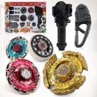 Set 4 con quay Burst Beyblade 3 mẫu kèm bệ phóng có hộp làm quà tặng cho trẻ em
