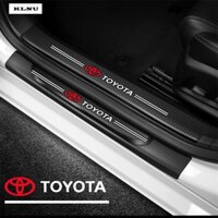 Set 4 Dải Dán Cửa Xe Hơi Bằng Sợi carbon Cho toyota camry corolla rav4 highlander land cruiser vios avanza rush California innona fortuner hilux Chr yaris wigo prius