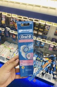SET 4 ĐẦU BÀN CHẢI ORAL B SENSITIVE CLEAN