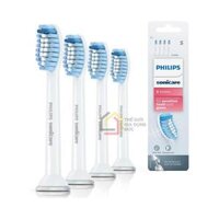 Set 4 đầu bàn chải Philips Sonicare Sensitive Brush Heads HX6054/07