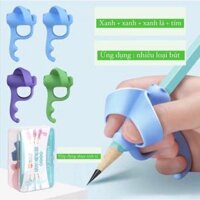 Set 4 dụng cụ tập cầm bút silicone cho bé cầm bút tập viết đúng cách, đúng tư thế - Set bé trai