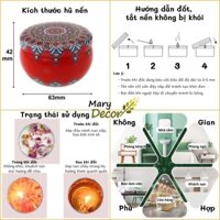 Set 4 hộp nến thơm hoa khô thiên nhiên