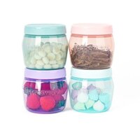 Set 4 Hộp Nhựa Nắp Vặn 325ML - Chuyên Trữ Thực Phẩm Ngăn Mát -  Đựng Ngũ Cốc Bánh Kẹo Ô Mai Các Loại Hạt